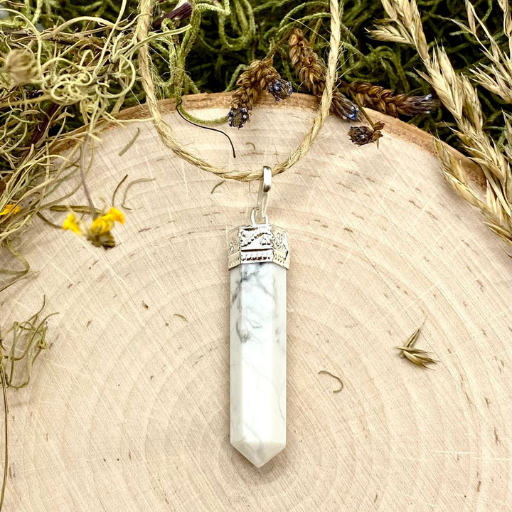 Howlite Pencil Pendant (1 KG)