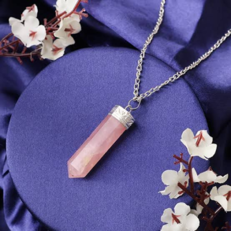 Rose Quartz Pencil Pendant (1 KG)