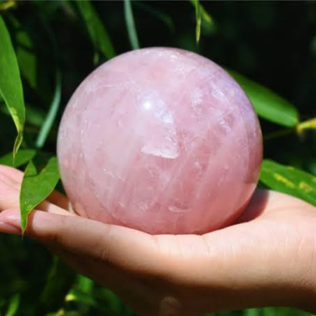 Rose Quartz Sphere  (approx weight 140 to 150)(1 KG)